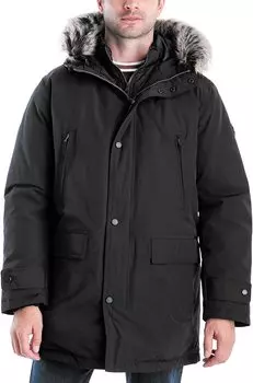 Michael Kors Men MMK791896 Heavyweight Snorkel Парка Coat With Bib Black MICHAEL Michael Kors