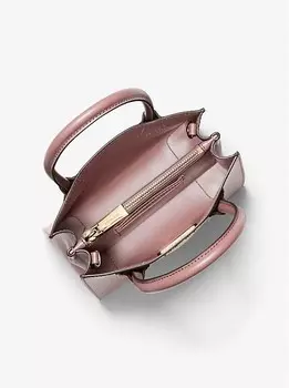 MICHAEL KORS MERCER MEDIUM MESSENGER CROSSBODY SATCHEL POWDER