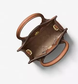 Michael Kors Mercer Очень маленькая сумка через плечо из шагреневой кожи (для багажа)