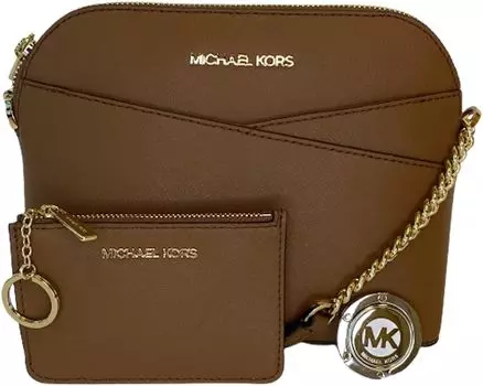 Michael Kors MICHAEL Michael Kors Jet Set Travel MD Dome XCross Crossbody в комплекте с крючком для сумки SM TZ для монет (багаж)