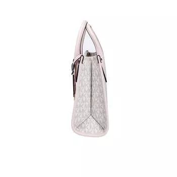 Michael Kors Mirella Маленькая пудровая румяная женская сумка-тоут из ПВХ с молнией сверху и через плечо, мультиколор