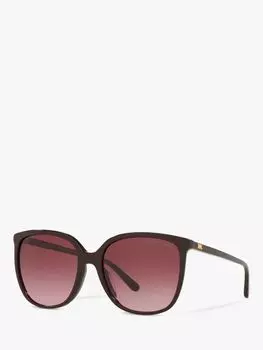 Michael Kors MK2137U Женские солнцезащитные очки Anaheim Square, коричнево-красный с градиентом