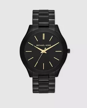 Michael Kors MK3221 Slim Runway черные женские часы из стали Michael Kors, черный