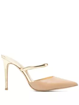 Michael Kors мюли Jessa 105 на шпильке, нейтральный цвет
