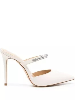 Michael Kors мюли Jessa 115 со стразами, нейтральный цвет