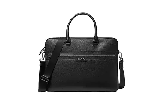 MICHAEL KORS Мужская сумка-портфель для ноутбука из искусственной кожи, черная