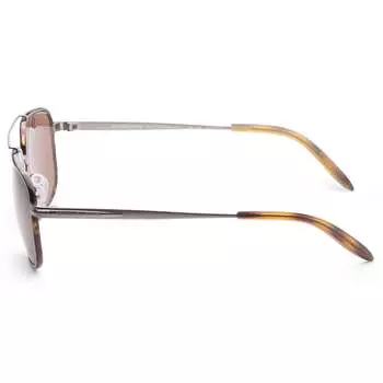 Michael Kors Мужские MK1133J-102373 Глазго 60 мм Черепаховые солнцезащитные очки из бронзы, цвет Matte Gunmetal / Dark Tortoise