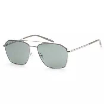 Michael Kors Мужские солнцезащитные очки 56 мм, цвет Shiny Silver