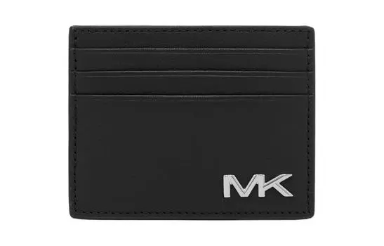 MICHAEL KORS Мужской черный держатель карт из коровьей кожи