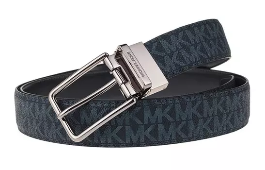 Michael Kors Мужской кожаный ремень Michael Kors, Dark Blue