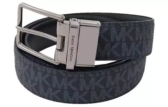 Michael Kors Мужской кожаный ремень Michael Kors, Blue