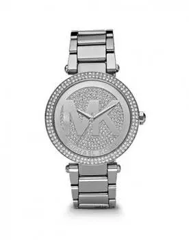 Michael Kors Parker MK5925 женские кварцевые часы серебристого тона 39 мм, серебряный