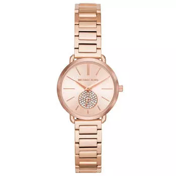 Michael Kors Portia MK3839 женские кварцевые часы цвета розового золота 28 мм