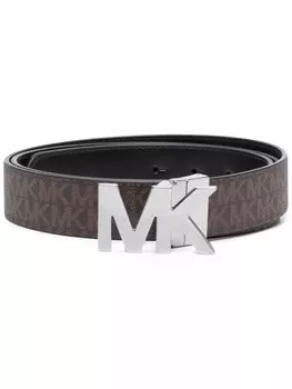 Michael Kors ремень с логотипом, коричневый