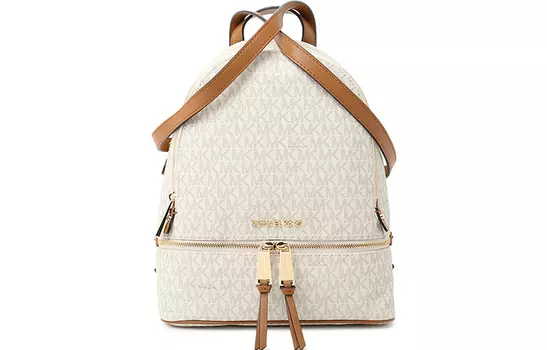MICHAEL KORS Рюкзак из ПВХ среднего размера, женский, ванильно-белый