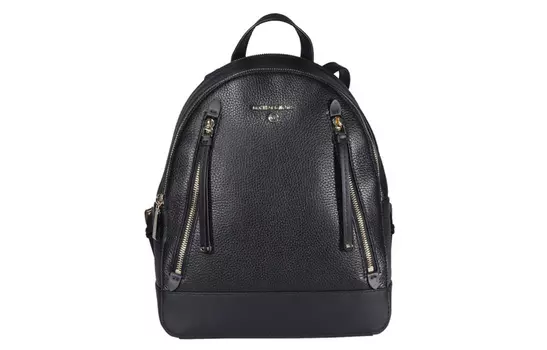 MICHAEL KORS Рюкзак MK Brooklyn Litchi Grain из коровьей кожи, женский, среднего размера, черный