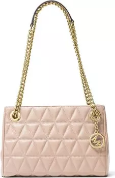 Michael Kors Scarlett Medium стеганая кожаная сумка-мессенджер (нежно-розовый)