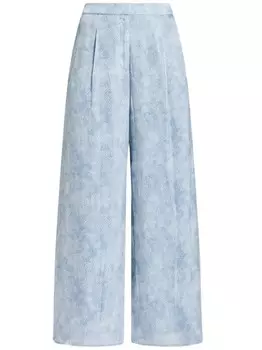 Michael Kors широкие брюки Petal, синий