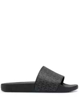 Michael Kors шлепанцы Jake с монограммой, черный