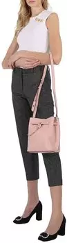 Michael Kors Smokey Rose Hamilton Legacy Кожаная сумка-мешок среднего размера