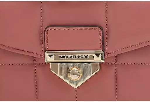Michael Kors Soho Большая Стеганая Кожаная Сумка На Плечо - Розовый