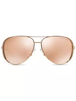 Michael Kors солнцезащитные очки-авиаторы с зеркальными линзами, металлик