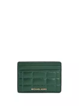 Michael Kors стеганый держатель для карт, зеленый