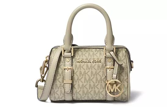 MICHAEL KORS Сумка Bedford Boston из искусственной кожи, сумка-цилиндр, сумка через плечо, мини, женская, армейский зеленый цвет