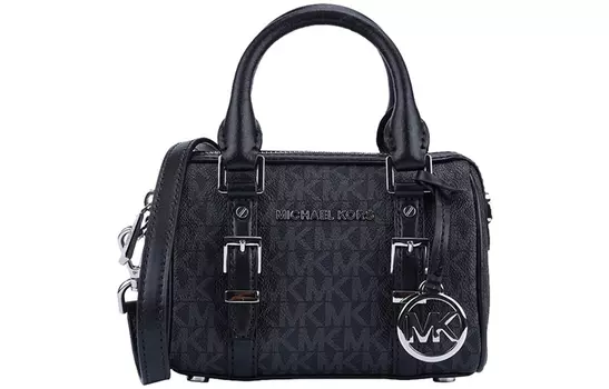 MICHAEL KORS Сумка Bedford Leather Boston Bag, сумка через плечо, очень маленькая, женская, черная