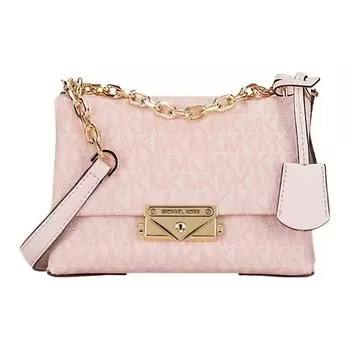 MICHAEL KORS Сумка Cece Canvas с кожаным ремешком, небольшого размера, женская, розового цвета