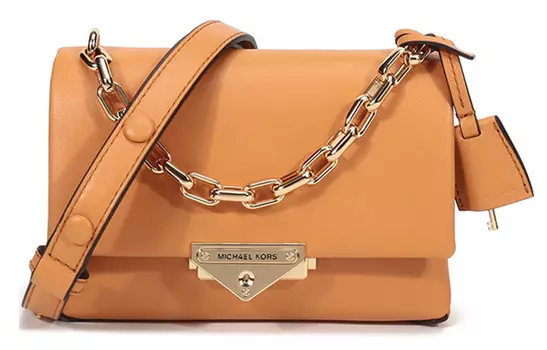 MICHAEL KORS Сумка Cece из коровьей кожи, через плечо, мини-сумка, женская, цвет "желтый закат"