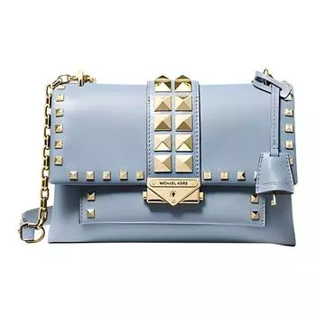 MICHAEL KORS Сумка Cece из кожи, через плечо, среднего размера, женская, синего цвета