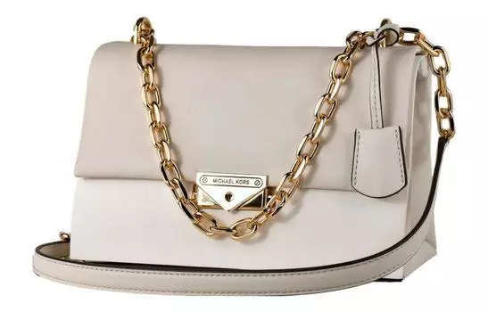 MICHAEL KORS Сумка Cece из натуральной кожи, белая, среднего размера для женщин