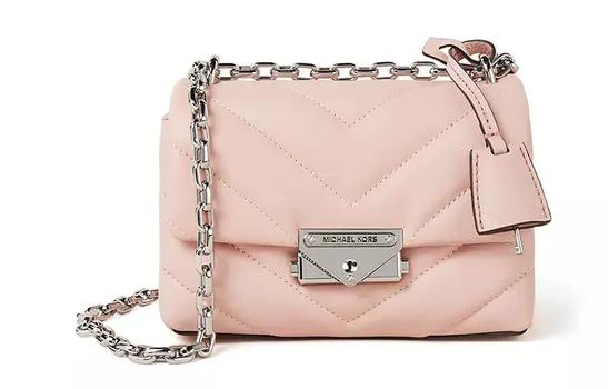 MICHAEL KORS Сумка Cece Quilting Leather через плечо, женская, мини, цвет розово-розовый