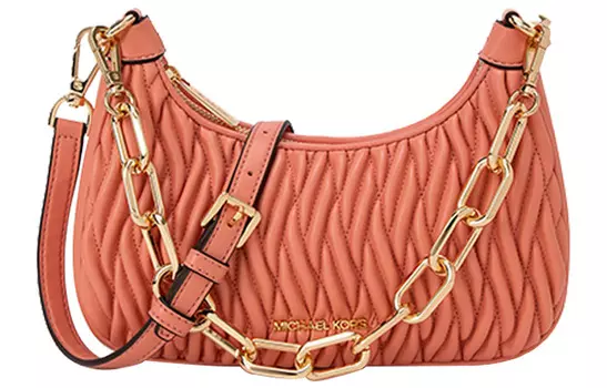 MICHAEL KORS Сумка-цепочка из искусственной кожи, через плечо, женская, фруктово-розовая