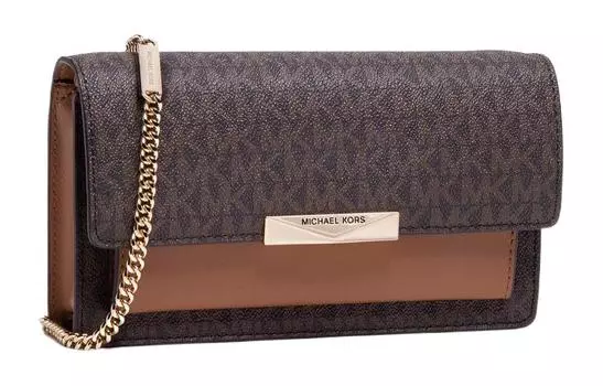 MICHAEL KORS Сумка-цепочка из искусственной кожи, женская, коричневого цвета