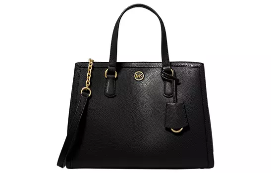 MICHAEL KORS Сумка Chantal из кожи через плечо, женская, среднего размера, черная