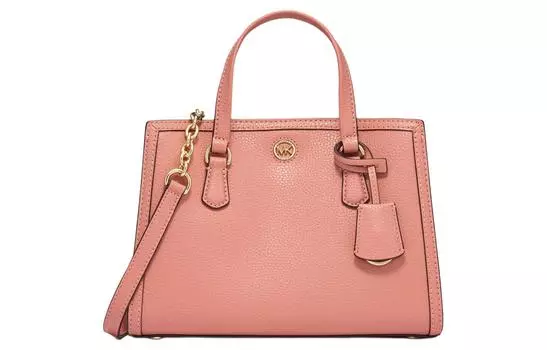MICHAEL KORS Сумка Chantal Litchi из зернистой кожи, через плечо, маленькая женская, розово-розовая