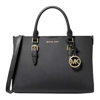 MICHAEL KORS Сумка Charlotte из искусственной кожи, сумка через плечо, женская, среднего размера, черная