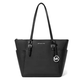 MICHAEL KORS Сумка Charlotte из искусственной кожи, большого размера, женская, черного цвета