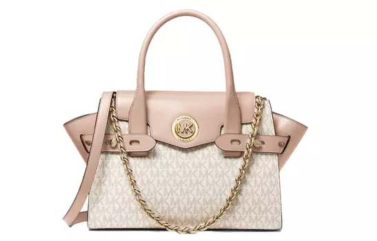 MICHAEL KORS Сумка через плечо Carmen из искусственной кожи, небольшого размера, цвет кориандр, белый