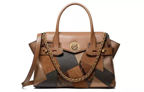 MICHAEL KORS Сумка через плечо Carmen, кожаная, коричневая, женская