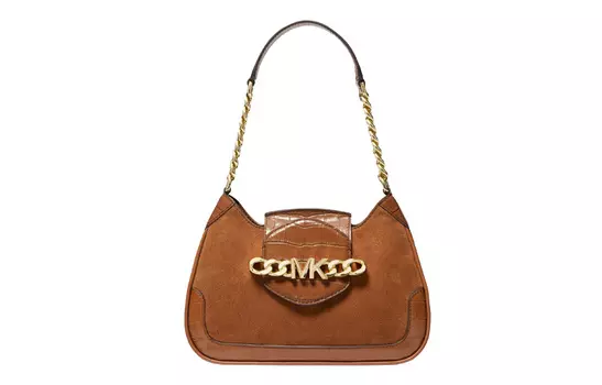 MICHAEL KORS Сумка через плечо Hally из коровьей кожи, женская, коричневого цвета