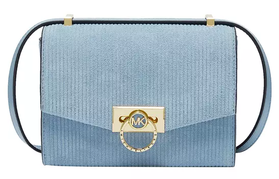 MICHAEL KORS Сумка через плечо Hendri из кожи, очень маленькая, женская, светло-голубая
