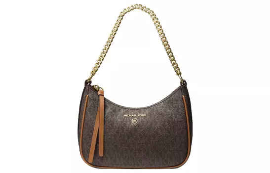 MICHAEL KORS Сумка через плечо из холста, женская, темно-коричневая