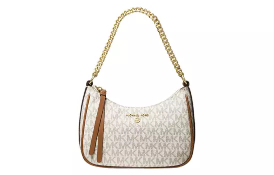 MICHAEL KORS Сумка через плечо из искусственной кожи, женская, среднего размера, ванильно-белая