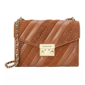 MICHAEL KORS Сумка через плечо из коровьей кожи, женская, коричневого цвета
