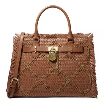 MICHAEL KORS Сумка через плечо из коровьей кожи, женская, среднего размера, коричневого цвета