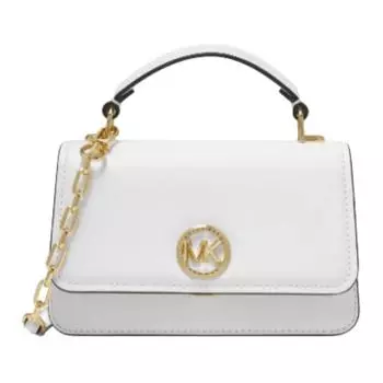 MICHAEL KORS Сумка через плечо из коровьей кожи, маленькая, белая, женская