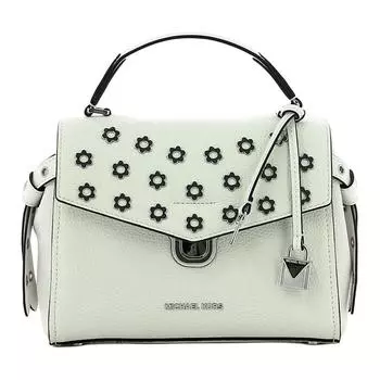 MICHAEL KORS Сумка через плечо из натуральной кожи Bristol, женская, белого цвета, небольшого размера